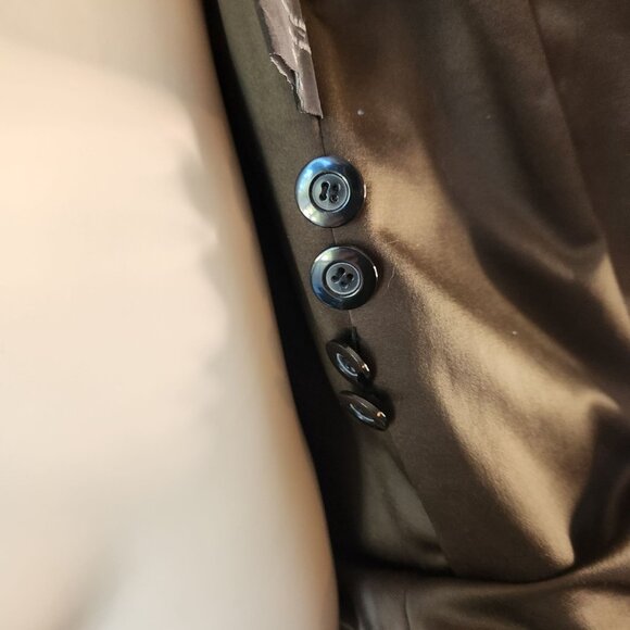 Vintage Fleet Street Red Label Black Leather Jacket Large Soft Blazer Style - Picture 7 of 7